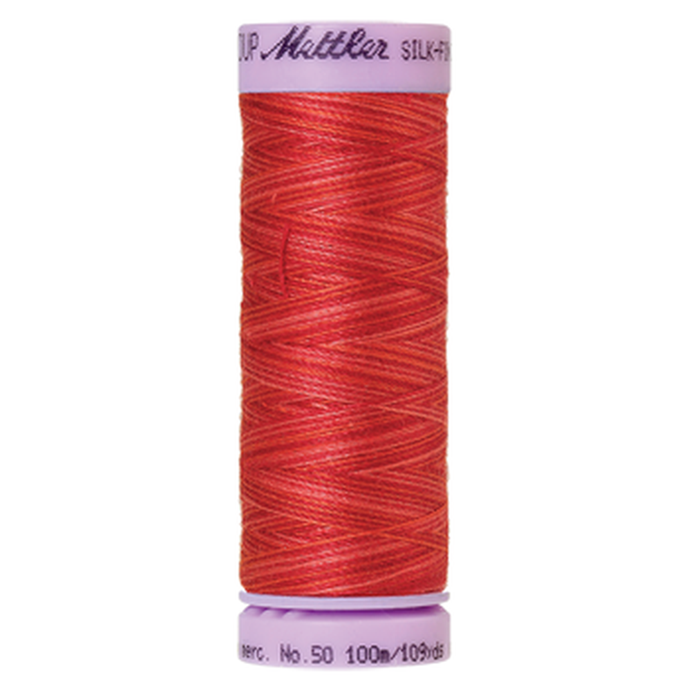 Mettler sewing thread spool in Strawberry (9848) - 50wt 100m