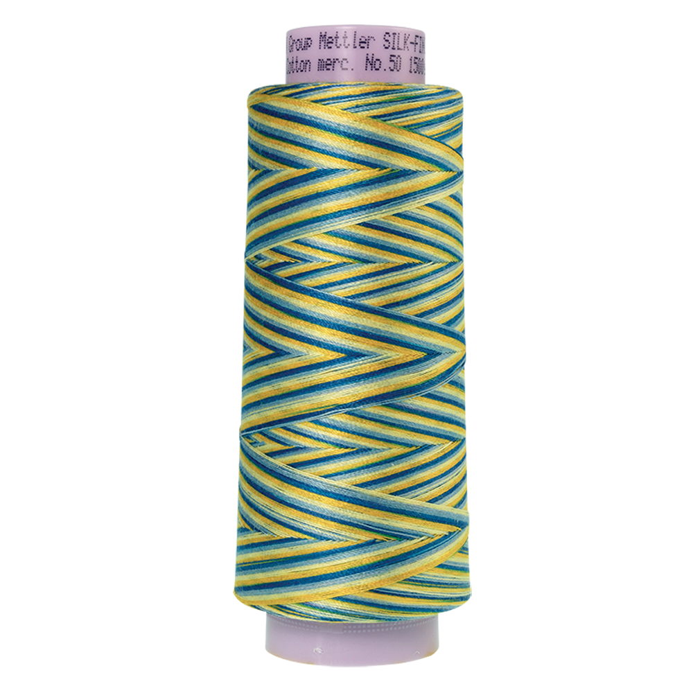 Mettler sewing thread spool in China Blue (9829) - 50wt 1372m
