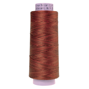 Mettler sewing thread spool in Chocolatte (9852) - 50wt 1372m