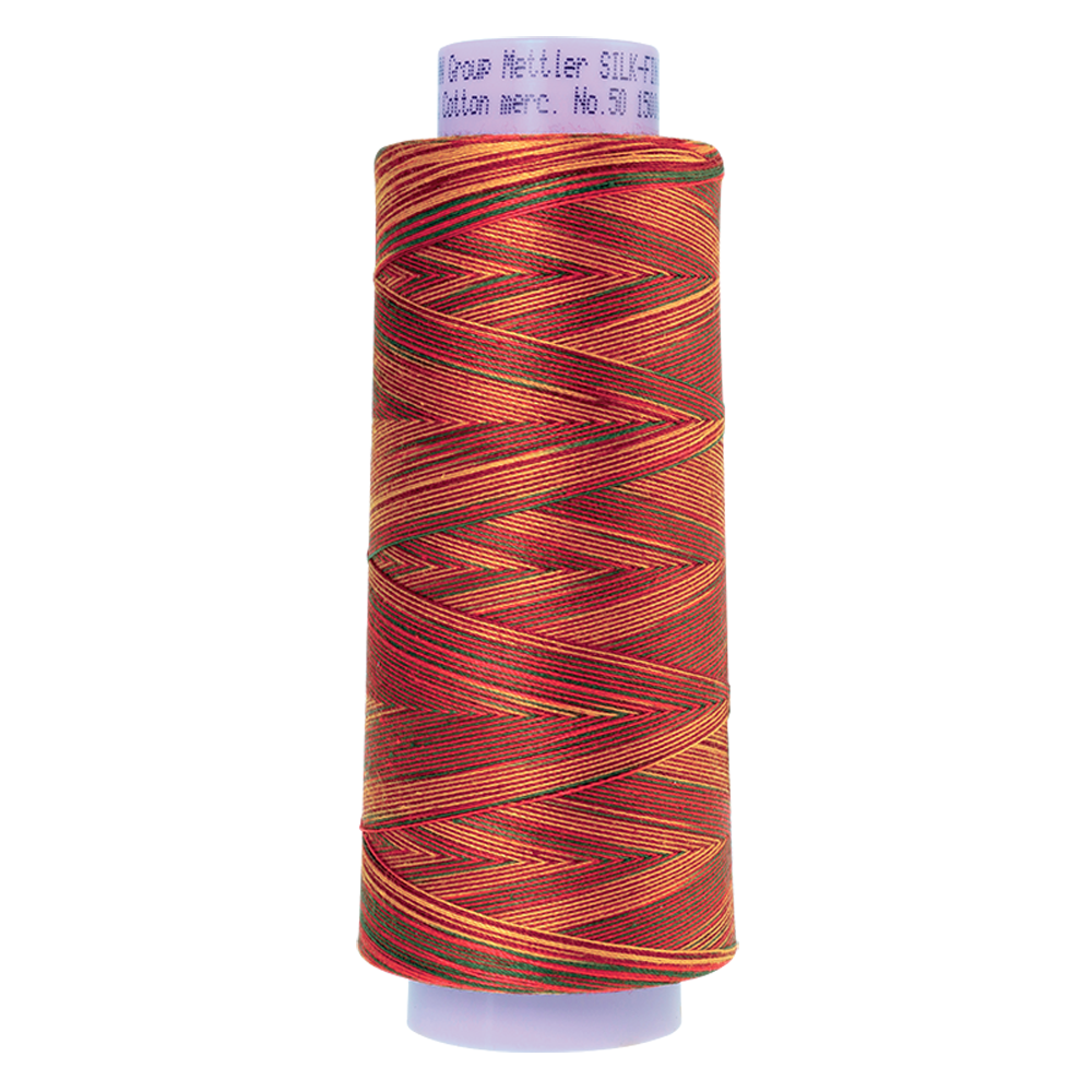 Mettler sewing thread spool in Poppy Garden (9851) - 50wt 1372m