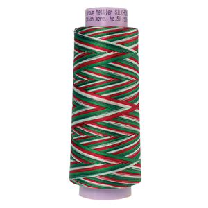 Mettler sewing thread spool in Seasons Greetings (9825) - 50wt 1372m