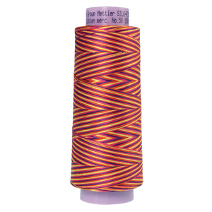 Mettler sewing thread spool in Smiley Mix (9841) - 50wt 1372m