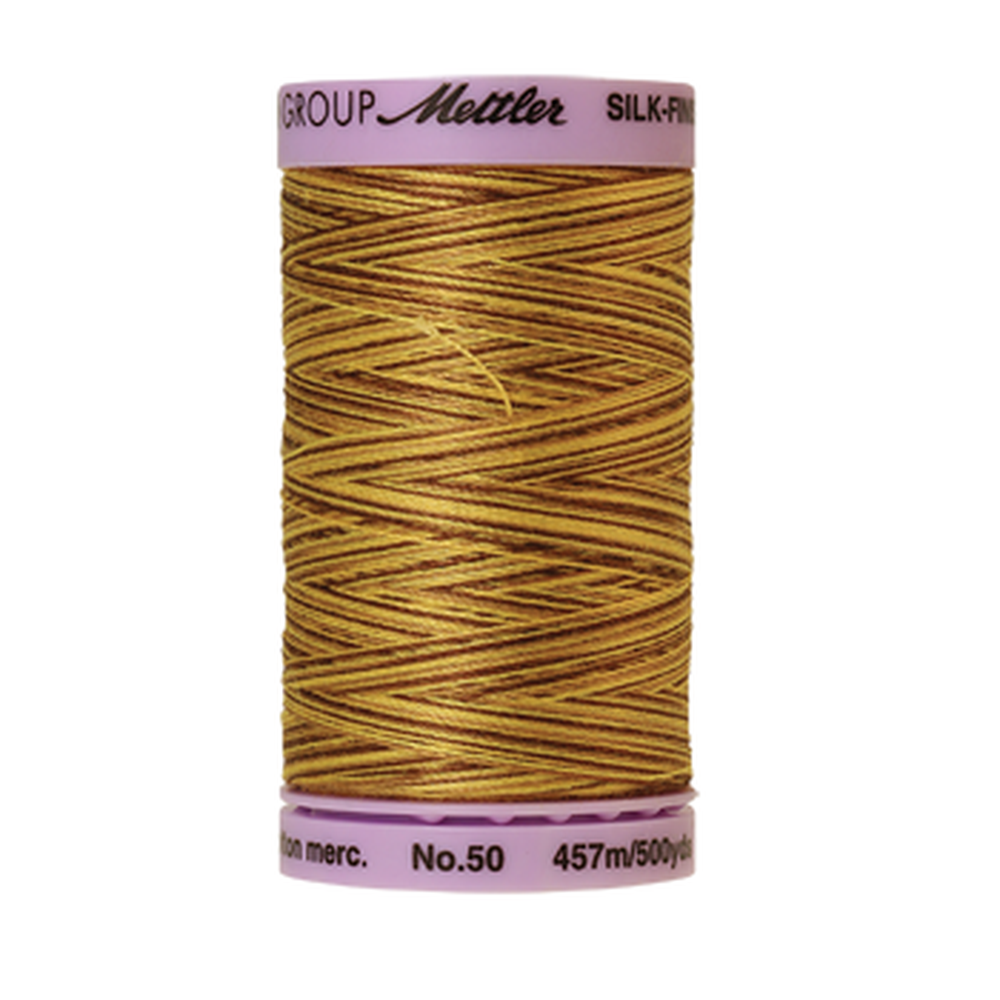 Mettler sewing thread spool in Choco Banana (9828) - 50wt 457m