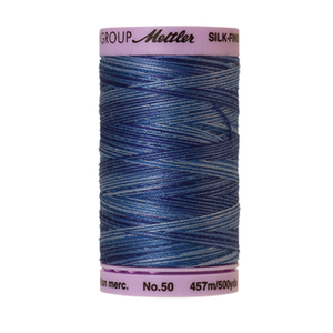 Mettler sewing thread spool in Evening Blue (9812) - 50wt 457m