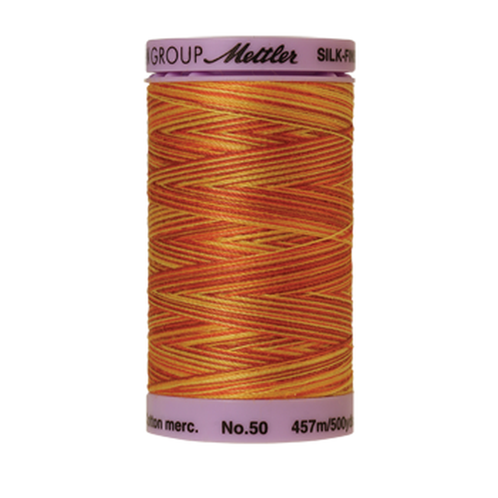 Mettler sewing thread spool in Falling Leaves (9858) - 50wt 457m