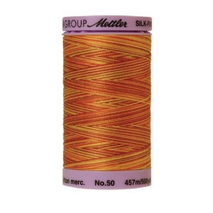 Mettler sewing thread spool in Falling Leaves (9858) - 50wt 457m