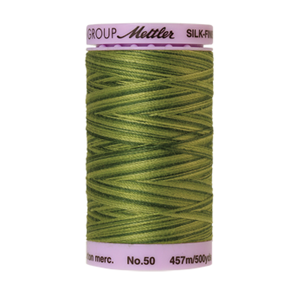 Mettler sewing thread spool in Ferns (9818) - 50wt 457m