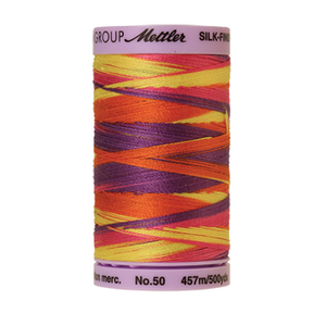 Mettler sewing thread spool in Smiley Mix (9841) - 50wt 457m