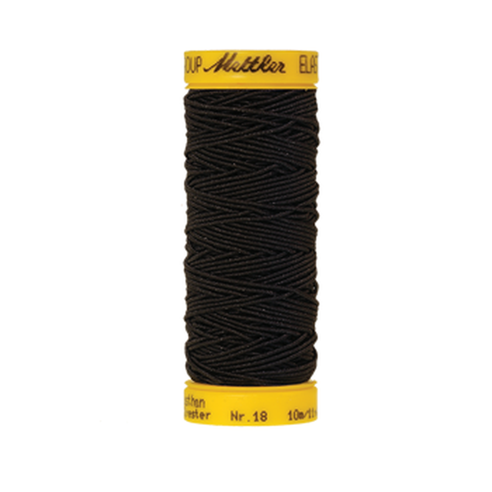 Mettler embroidery thread spool in Black (4000) - 18/1 10m