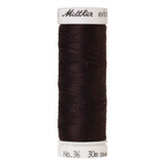 Mettler embroidery thread spool in Poly Bitter Chocolate (0796) - 24/2 30m