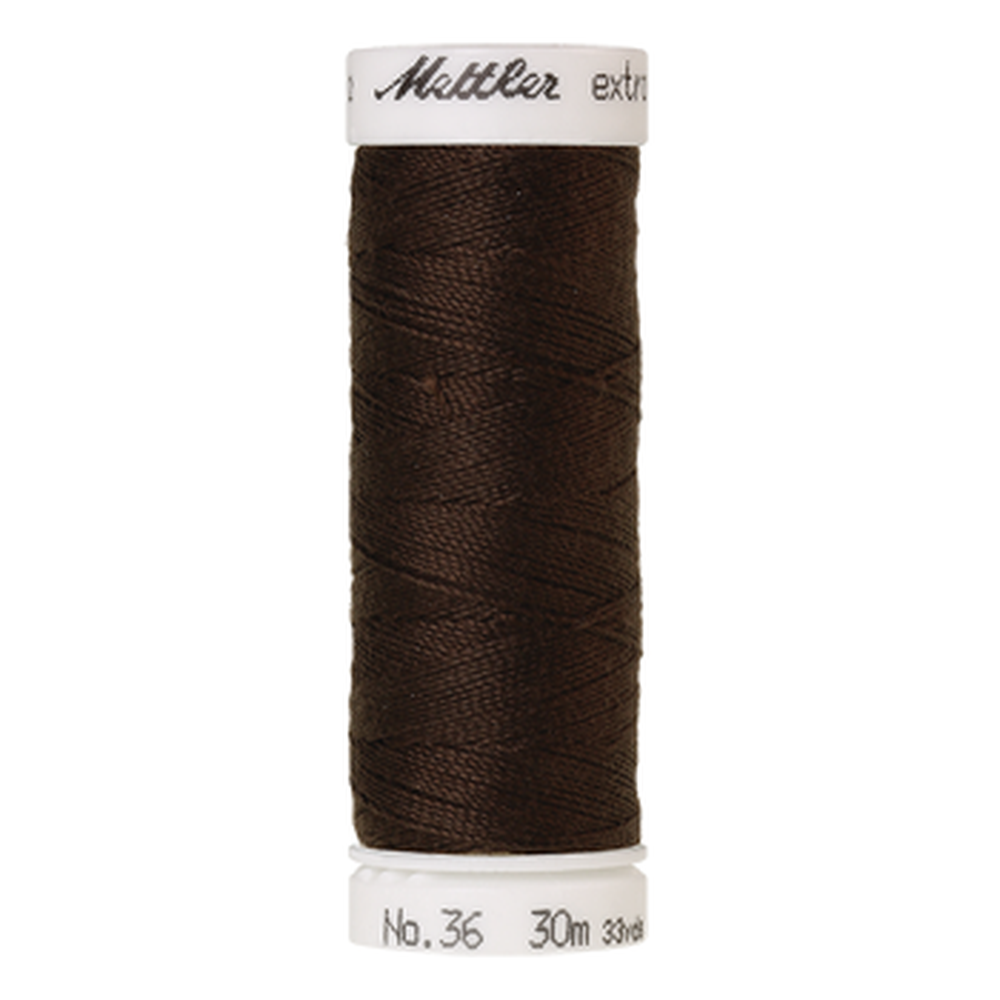 Mettler embroidery thread spool in Very Dk Brown (1002) - 24/2 30m