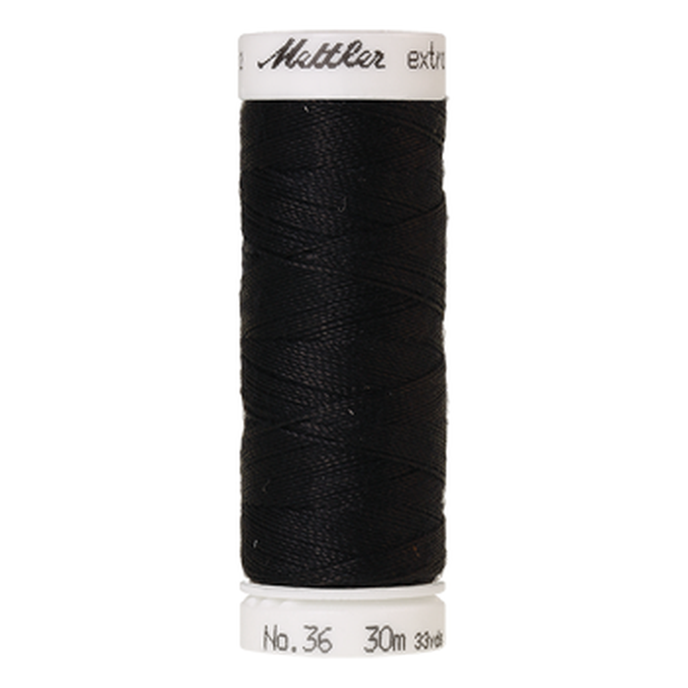 Mettler embroidery thread spool in Carbon (0822) - 24/2 30m