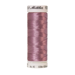 Mettler metallic embroidery thread spool in Bright Amethyst (2830) - 40wt 100m