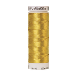 Mettler metallic embroidery thread spool in Bright Gold (0490) - 40wt 100m