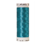 Mettler metallic embroidery thread spool in Bright Turquoise (4101) - 40wt 100m