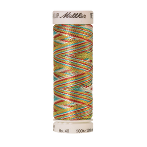 Mettler metallic embroidery thread spool in Jewel Multi (2004) - 40wt 100m