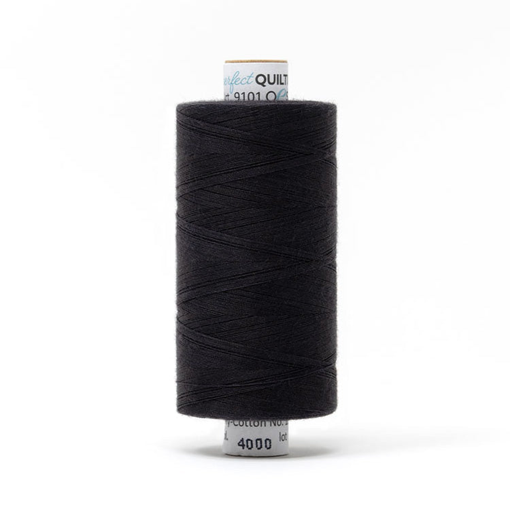 Mettler quilting thread spool in Black (4000) - 50wt 1000m