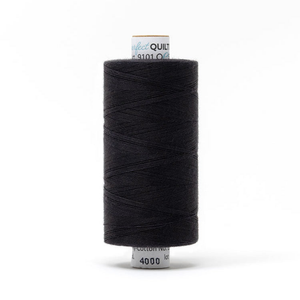 Mettler quilting thread spool in Black (4000) - 50wt 1000m