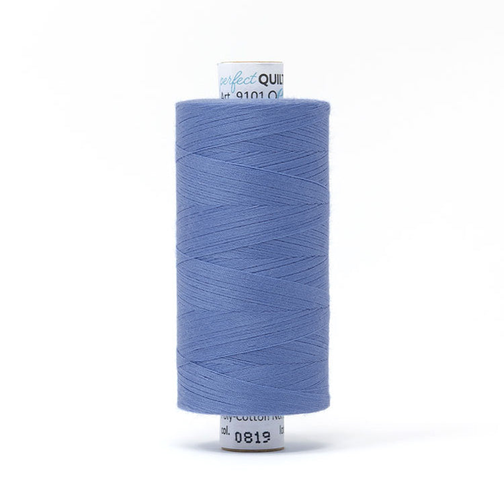 Mettler quilting thread spool in Blue Bird (0819) - 50wt 1000m