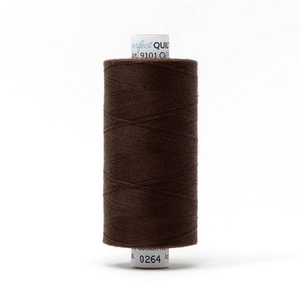 Mettler quilting thread spool in Brown (0264) - 50wt 1000m