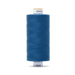 Mettler quilting thread spool in Colonial Blue (0024) - 50wt 1000m