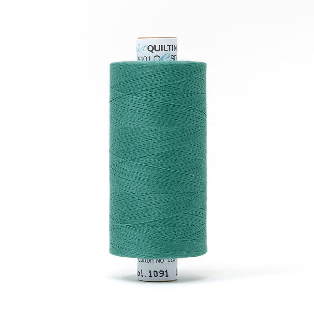 Mettler quilting thread spool in Deep Aqua (1091) - 50wt 1000m