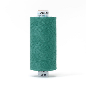 Mettler quilting thread spool in Deep Aqua (1091) - 50wt 1000m