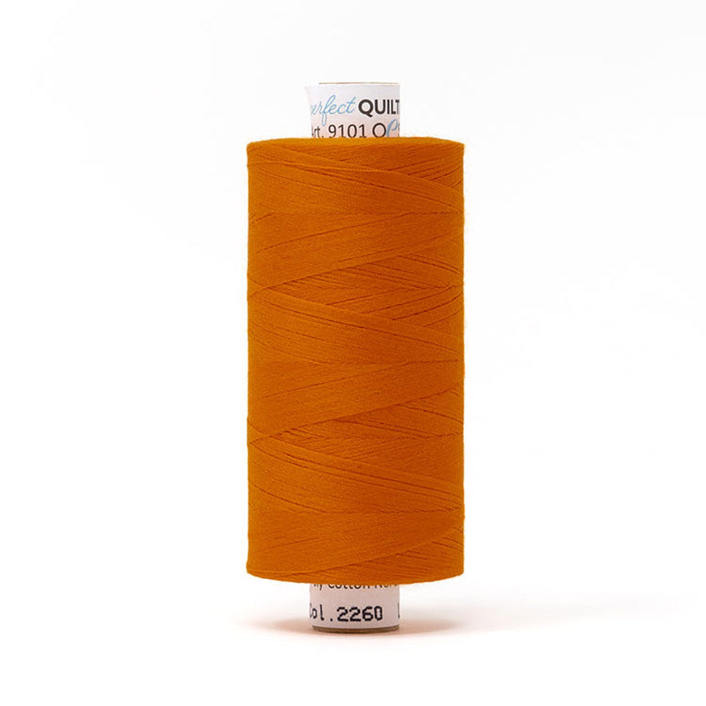 Mettler quilting thread spool in Hunter Orange (2260) - 50wt 1000m