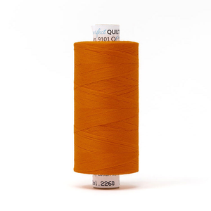 Mettler quilting thread spool in Hunter Orange (2260) - 50wt 1000m