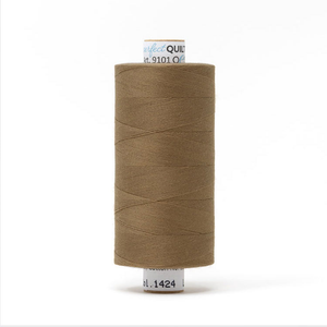 Mettler quilting thread spool in Pecan (1424) - 50wt 1000m