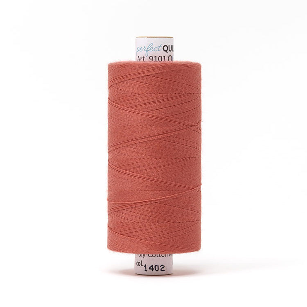 Mettler quilting thread spool in Persimmon (1402) - 50wt 1000m