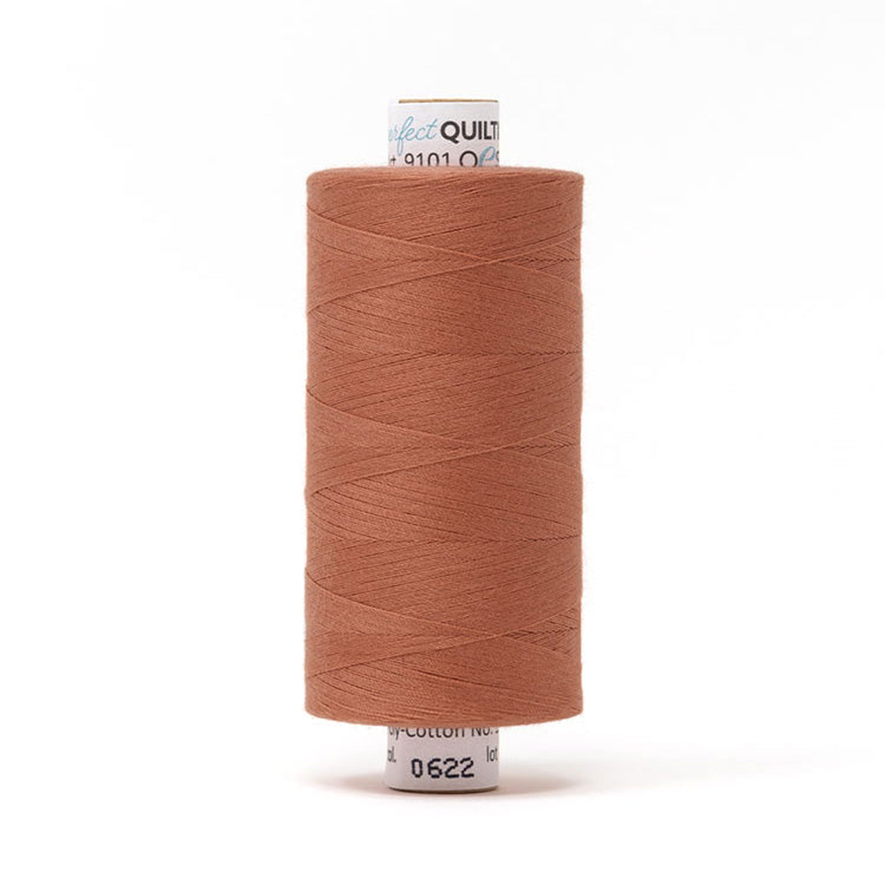 Mettler quilting thread spool in Red Sky (0622) - 50wt 1000m