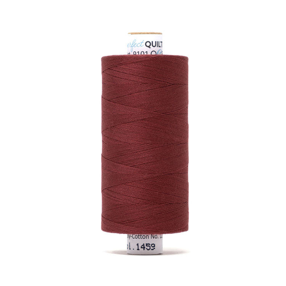 Mettler quilting thread spool in Rio Red (1459) - 50wt 1000m