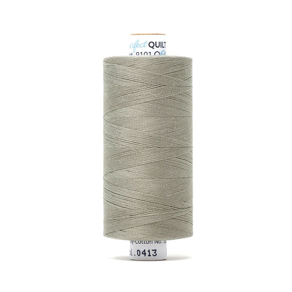 Mettler quilting thread spool in Titan Gray (0413) - 50wt 1000m