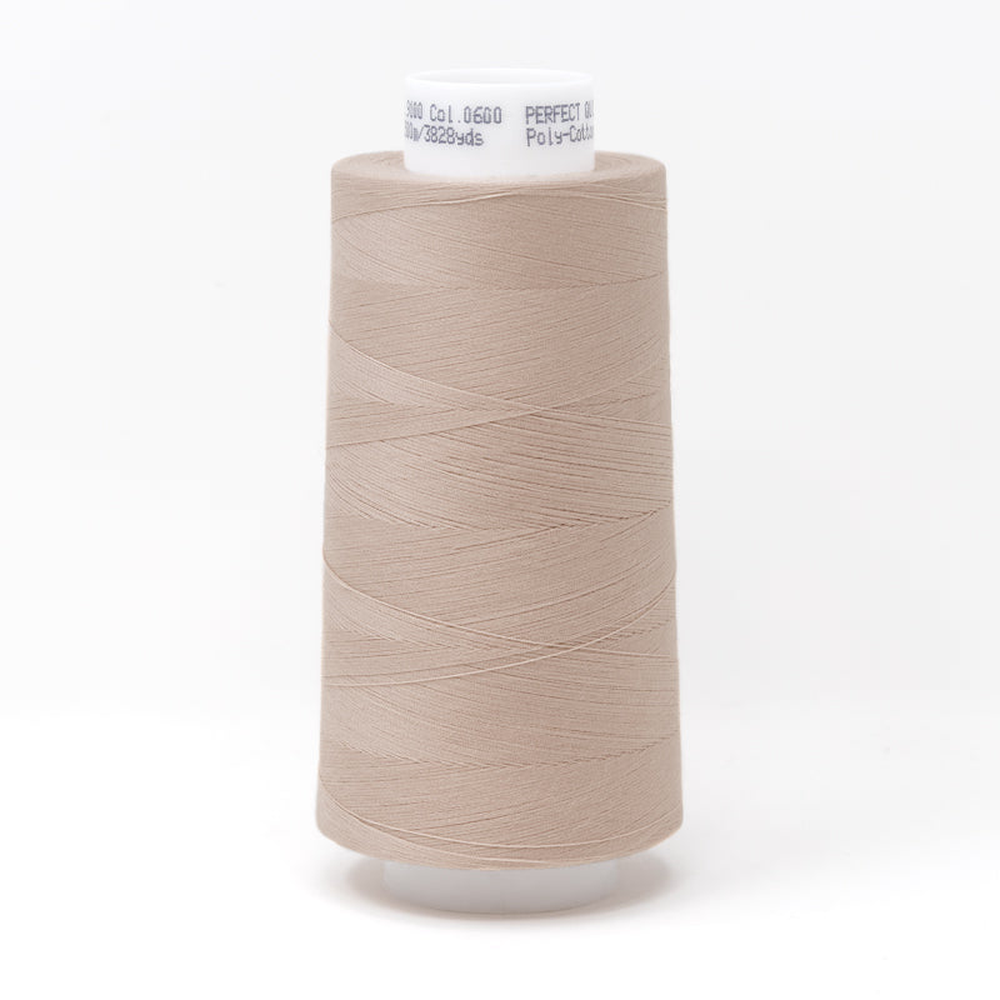 Mettler quilting thread spool in Flesh (0600) - 50wt 3500m