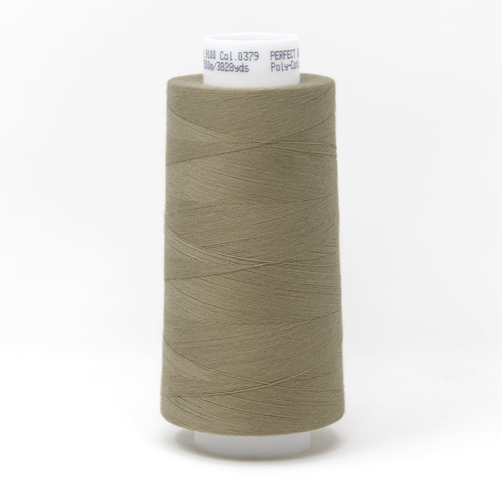 Mettler quilting thread spool in Stone (0379) - 50wt 3500m