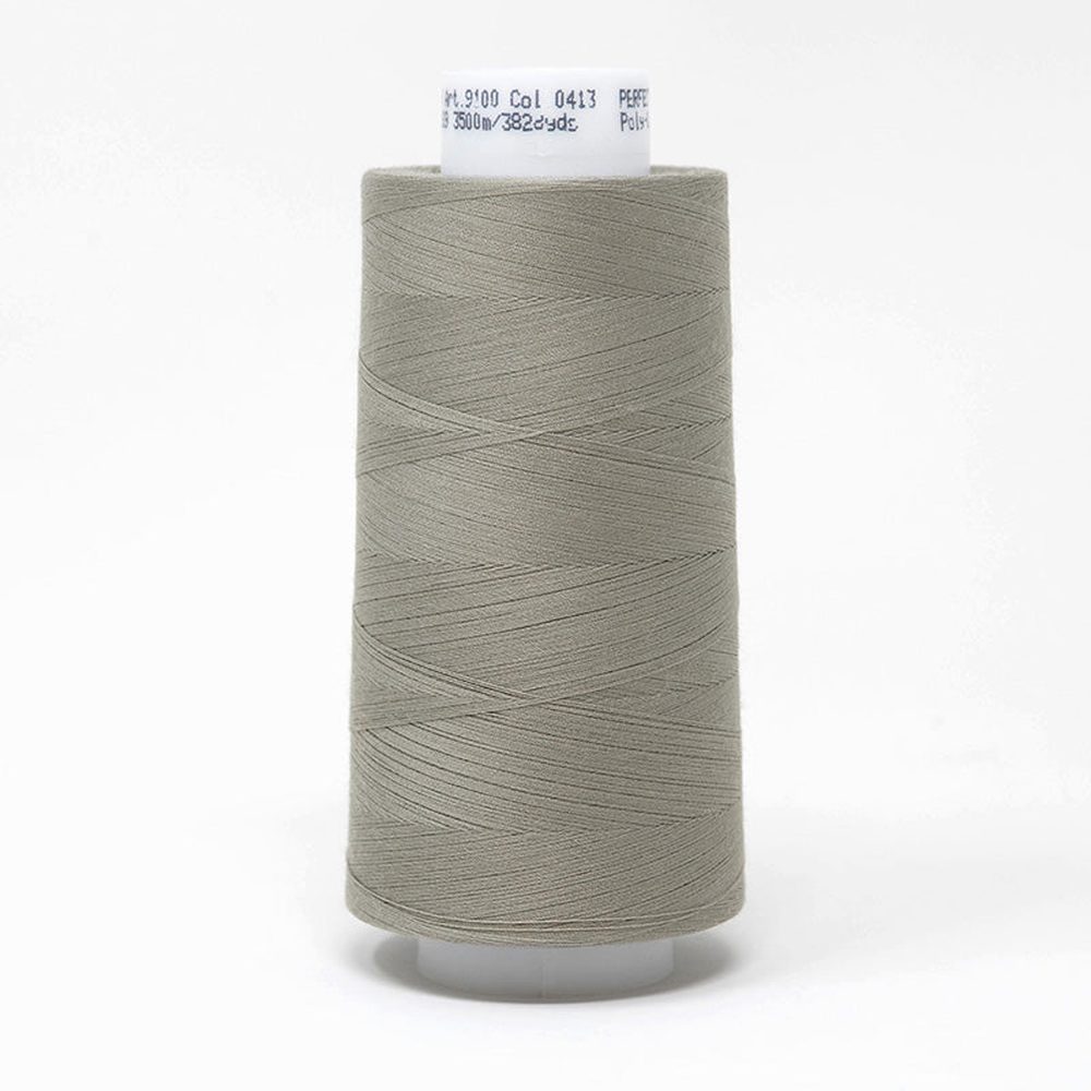 Mettler quilting thread spool in Titan Gray (0413) - 50wt 3500m