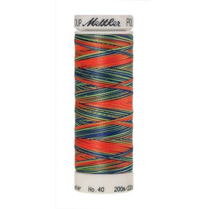 Mettler embroidery thread spool in Glowing Brights (9981) - 40wt 200m