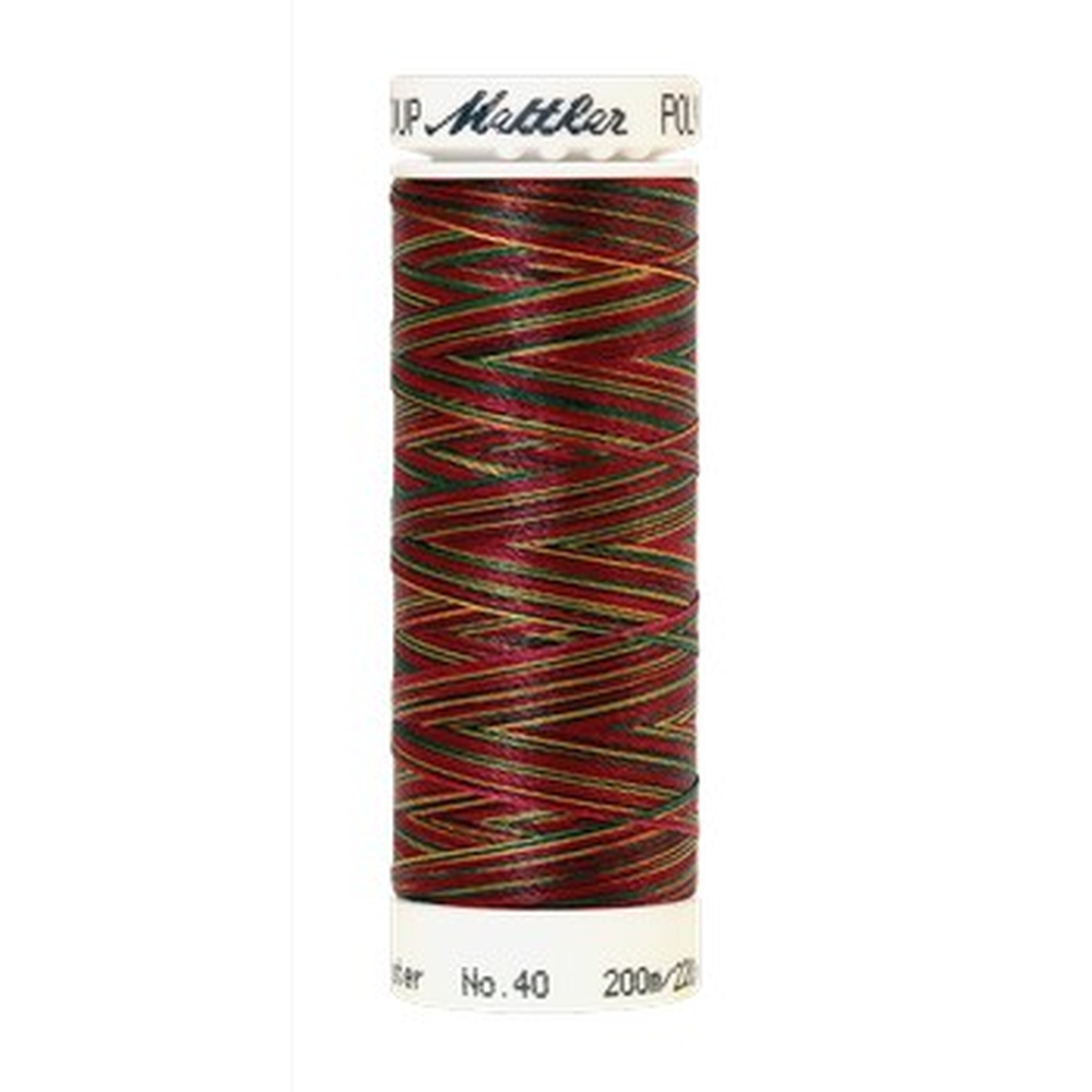 Mettler embroidery thread spool in Holiday Traditions (9938) - 40wt 200m