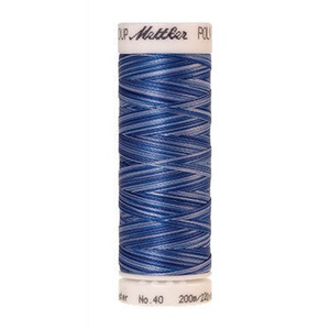 Mettler embroidery thread spool in Nautical Blues (9929) - 40wt 200m