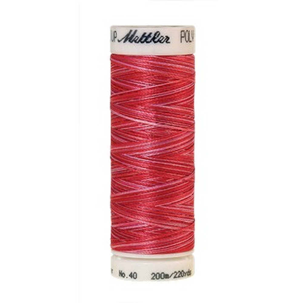 Mettler embroidery thread spool in Strawberry Blitz (9405) - 40wt 200m