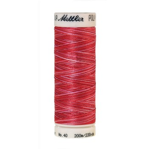 Mettler embroidery thread spool in Strawberry Blitz (9405) - 40wt 200m