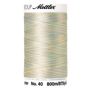 Mettler embroidery thread spool in Baby Boy Pastels (9936) - 40wt 800m