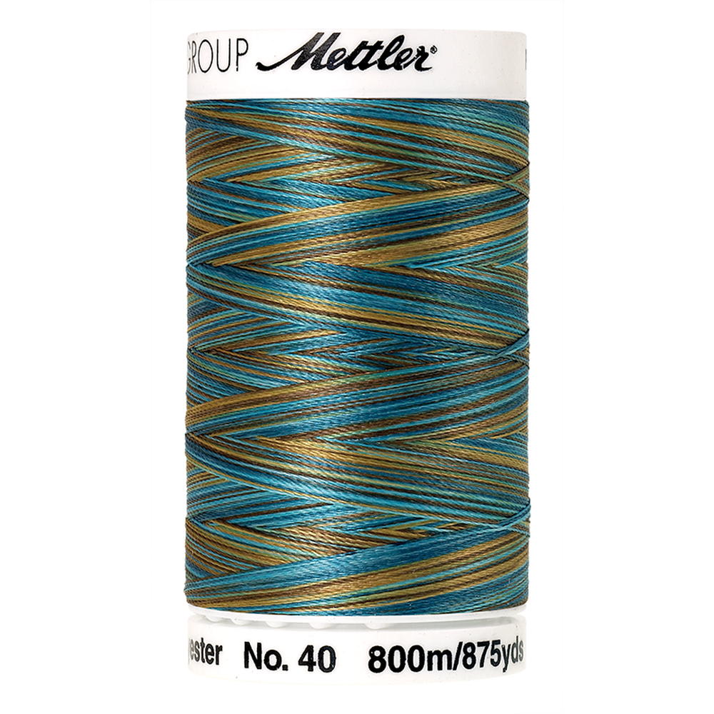 Mettler embroidery thread spool in Caribbean Reefs (9978) - 40wt 800m