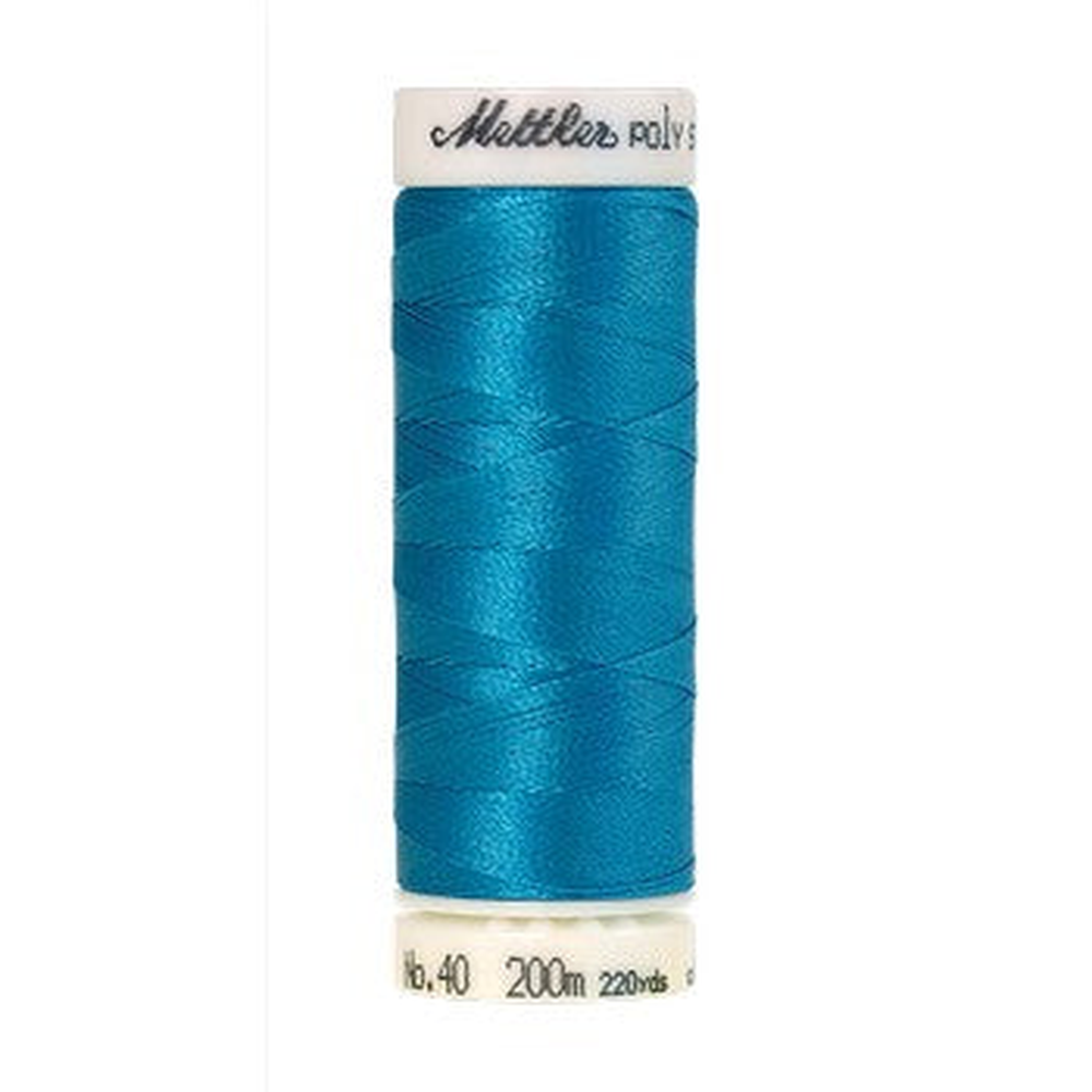 Mettler embroidery thread spool in Alexis Blue (4113) - 40wt 200m