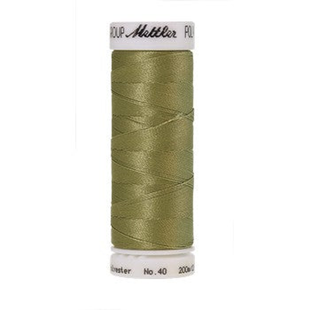 Mettler embroidery thread spool in Army Drab (0453) - 40wt 200m