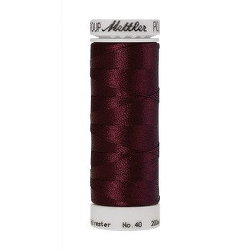 Mettler embroidery thread spool in Beet Red (2115) - 40wt 200m