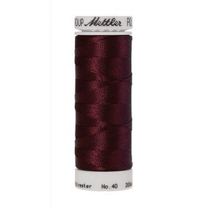 Mettler embroidery thread spool in Beet Red (2115) - 40wt 200m
