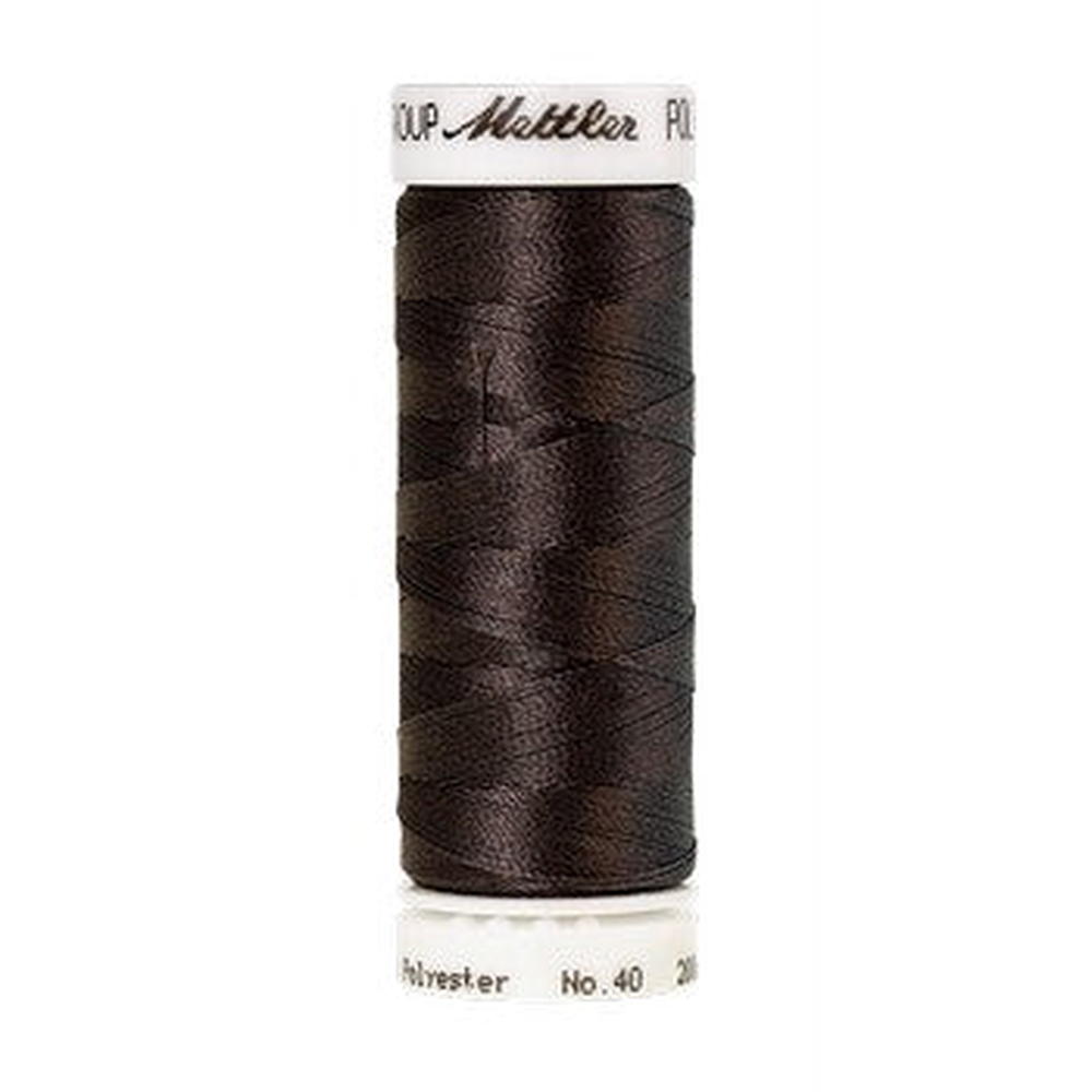 Mettler embroidery thread spool in Black Chrome (2776) - 40wt 200m