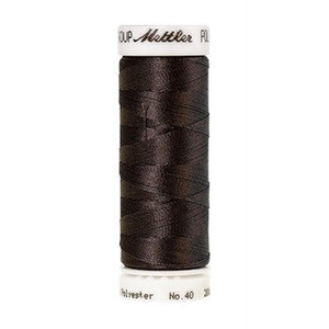 Mettler embroidery thread spool in Black Chrome (2776) - 40wt 200m